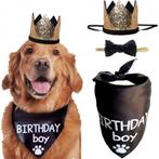 3-delige honden verjaardags set met bandana, hoedje en strik, Nieuw, Feestartikel, Verzenden, Verjaardag