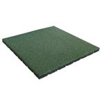 Rubber tegel 25 mm - 50 x 50 cm - Groen, Tuin en Terras, Tegels en Klinkers, Verzenden, Nieuw
