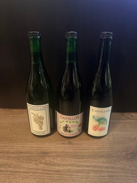 Cantillon - Vigneronne 2024, Rosé de Gambrinus 2025 & Nath, Verzamelen, Wijnen