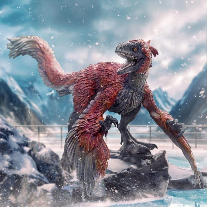 Jurassic World Art Scale Statue 1/10 Pyroraptor 19 cm, Verzamelen, Film en Tv, Nieuw, Ophalen of Verzenden