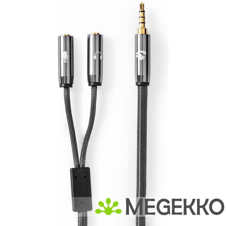 Stereo-Audiokabel | 3,5 mm Male - 2x 3,5 mm Female | Gun, Computers en Software, Overige Computers en Software, Nieuw, Verzenden
