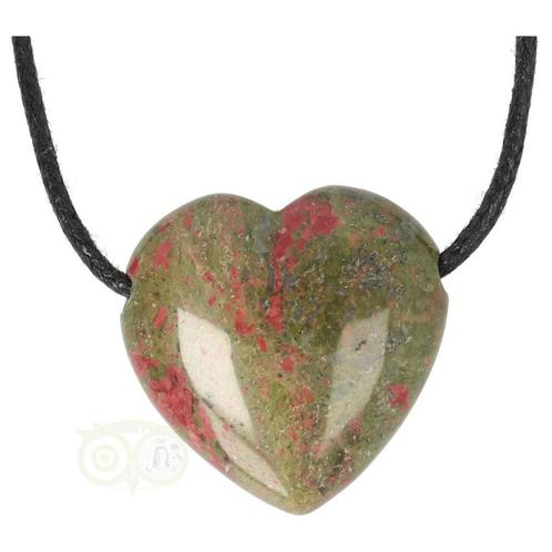Unakiet hart hanger Nr 19, Sieraden, Tassen en Uiterlijk, Edelstenen, Nieuw, Verzenden