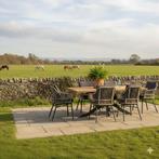 Catania Lido dining tuinset 240x110xH75 cm 7 delig antraciet, Tuin en Terras, Ophalen of Verzenden, Nieuw