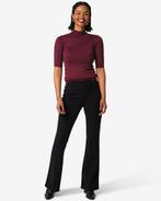 HEMA Damesbroek flared glitter zwart, Kleding | Dames, Verzenden, Nieuw