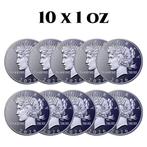 Verenigde Staten. 10 x 1 oz 2026 .9995 Fine Titanium Peace