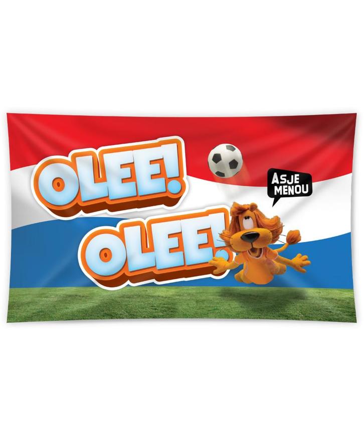 Loeki De Leeuw Gevelvlag 1.5m, Hobby en Vrije tijd, Feestartikelen, Nieuw, Verzenden