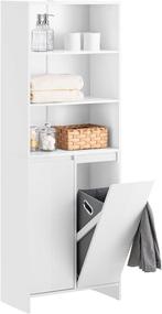 2dekans | SoBuy Hoge Kast - BZR155-W - MDF - Tot 42 kg. -, Huis en Inrichting, Woonaccessoires | Spiegels, Ophalen of Verzenden