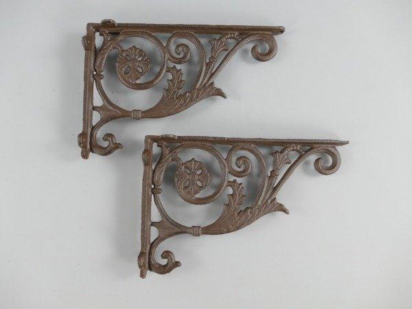 Wandplank beugel (2) - Gietijzer, Antiek en Kunst, Curiosa en Brocante