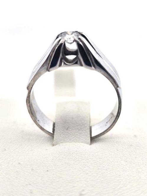 Ring - 18 karaat Witgoud - 0.40ct. tw. Diamant (Natuurlijk), Sieraden, Tassen en Uiterlijk, Ringen
