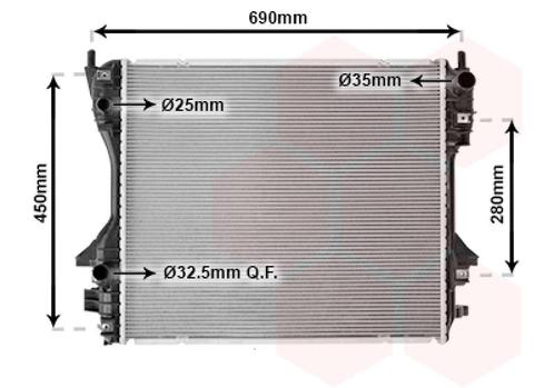 RADIATOR VOOR JAGUAR S-TYPE CCX 1999-2006 C2C32997, Auto-onderdelen, Airco en Verwarming, Nieuw, Ophalen of Verzenden