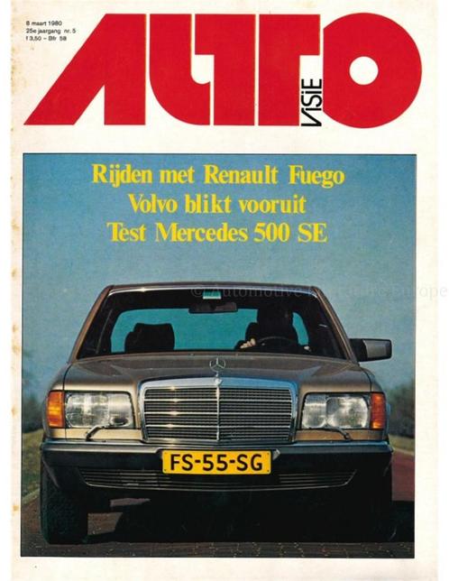 1980 AUTOVISIE MAGAZINE 05 NEDERLANDS, Boeken, Auto's | Folders en Tijdschriften