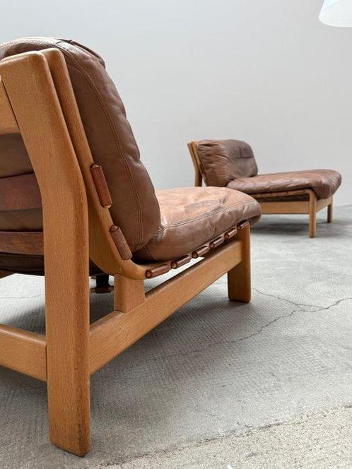 Fauteuil (2) - Ash, Leder, Antiek en Kunst, Antiek | Meubels | Stoelen en Banken