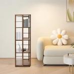 Draaibare Boekenkast 360° – Bamboe Opbergrek 4 Lagen 123 cm, Huis en Inrichting, Kasten | Boekenkasten, Verzenden, Nieuw