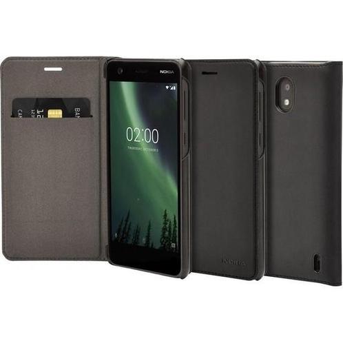 Nokia Slim Flip Case - zwart - voor Nokia 2 uit 2017 (Niet, Hobby en Vrije tijd, Overige Hobby en Vrije tijd, Zo goed als nieuw
