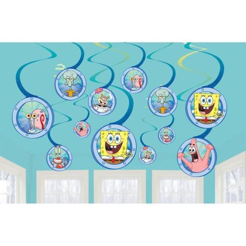 Spongebob Hangdecoratie 12st, Hobby en Vrije tijd, Feestartikelen, Nieuw, Verzenden