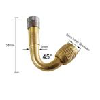 TT-products ventiel verlengstuk 45° koper incl ventieldop, Ophalen of Verzenden, Nieuw