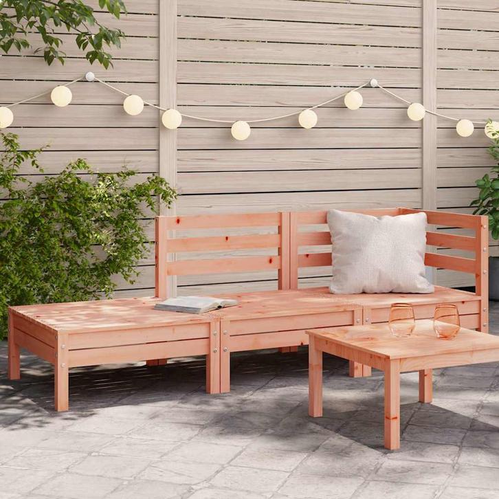 vidaXL Tuinbank 3-zits massief douglashout, Tuin en Terras, Tuinsets en Loungesets, Nieuw, Verzenden