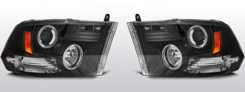 Koplampen | Dodge | Ram 2009-2018 | Angel Eyes | zwart, Auto-onderdelen, Verlichting, Nieuw, Dodge, Verzenden