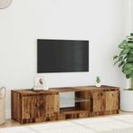 vidaXL Tv-meubel met LED 140x40x36 cm bewerkt hout oud, Verzenden, Nieuw, Overige houtsoorten, Minder dan 100 cm