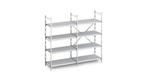 Aluminium stelling met dichte schappen 40 cm diep | 10 fo..., Verzenden, Nieuw in verpakking
