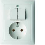 Hager Berker S1-serie wandcontactdoos met afdekplaat -, Verzenden, Nieuw, Overige typen