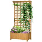 Verhoogde Plantenbak Met Klimrek, Trellis Bloempot Houten Bl, Tuin en Terras, Verzenden