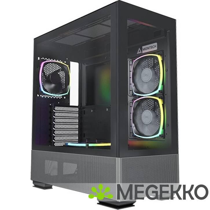 Montech SKY TWO Midi Tower Zwart, Computers en Software, Computerbehuizingen, Nieuw, Verzenden