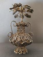 Paar filigraan palmvazen - Zilver - 1750-1800, Antiek en Kunst