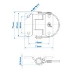 ProPlus Vlinderscharnier - 73 x 71 mm - Zwart - Duurzaam..., Ophalen of Verzenden, Nieuw