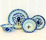 Kop en schotel - Porselein - Qing dynasty blauw wit, Antiek en Kunst