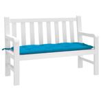 vidaXL Tuinbankkussen 120x50x7 cm oxford stof lichtblauw, Huis en Inrichting, Woonaccessoires | Kussens, Verzenden, Nieuw, Blauw