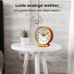Tyme Wekker Analoog - Zonder Tikgeluid - Met Alarm - Incl., Huis en Inrichting, Ophalen of Verzenden, Zo goed als nieuw