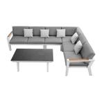 Higold Champion Hoekloungeset - Grijs-Wit -, Tuin en Terras, Ophalen of Verzenden, Nieuw