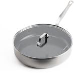 2dekans | Mauviel 1830 - Hapjespan met Deksel Ø 28 cm, Huis en Inrichting, Keuken | Potten en Pannen, Ophalen of Verzenden, Zo goed als nieuw