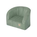 Plush Nest Kinderfauteuil Groen Corduroy – Zachte, Ophalen of Verzenden, Nieuw