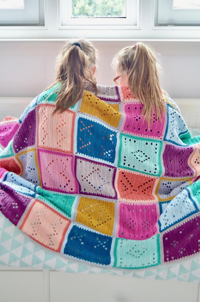 Haakpatroon Blokkendeken, Hobby en Vrije tijd, Breien en Haken, Breien of Haken, Nieuw, Wol of Garen, Ophalen of Verzenden