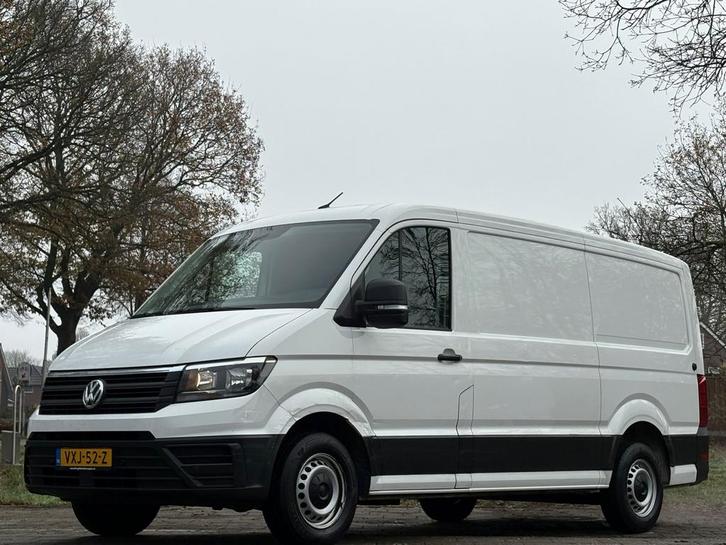 Volkswagen Crafter 30 2.0 TDI L2H1 Comfortline|1e EIG|EURO6|, Auto's, Bestelauto's, Dealer onderhouden, Lease, Zwart, Handgeschakeld