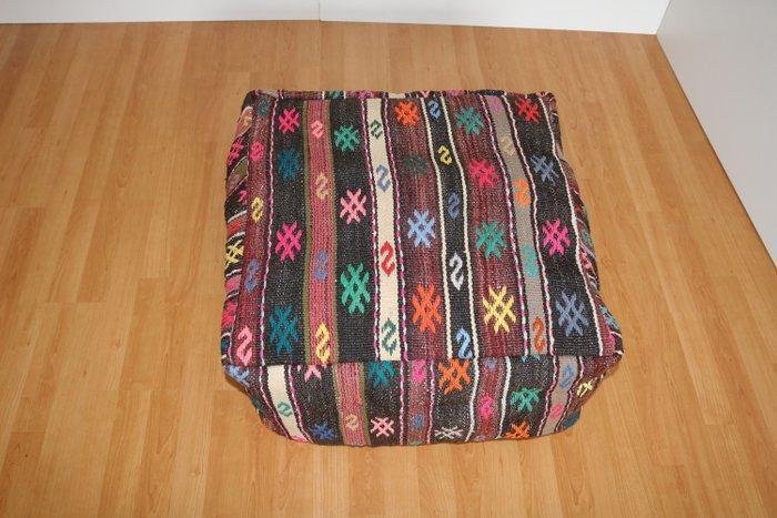 Puff Cases 1 - Kelim - 60 cm - 60 cm, Antiek en Kunst, Kunst | Designobjecten