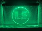 Kawasaki neon bord lamp LED verlichting reclame lichtbak, Verzamelen, Verzenden, Nieuw
