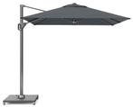 Voyager T1 zweefparasol 250x250 cm antraciet met 75KG voet, Tuin en Terras, Ophalen of Verzenden, Nieuw