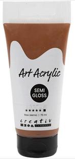 Allesverf acryl 75 ml semi glanzend, dekkend raw sienna, Ophalen of Verzenden, Nieuw