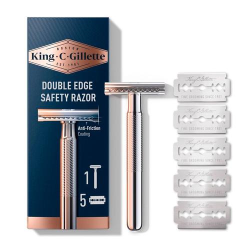 King C. Gillette Double Edge Safety Razor Scheerapparaat, Witgoed en Apparatuur, Persoonlijke-verzorgingsapparatuur, Nieuw, Verzenden