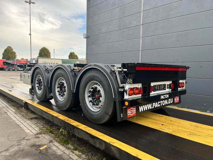 Pacton containerchassis | schuifkop | Geschoopeerd | Kist, Auto's, Vrachtwagens, Aanhangers en Opleggers