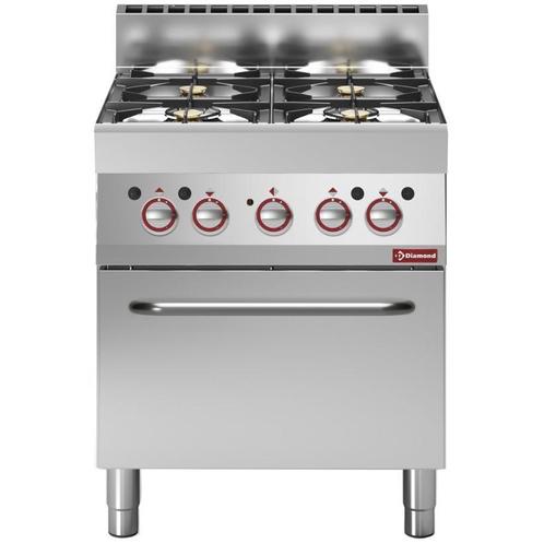 Gasfornuis | Diamond Alpha 650 | 2x 3,6kW en 2x 5kW, Zakelijke goederen, Horeca | Keukenapparatuur, Nieuw in verpakking, Verzenden