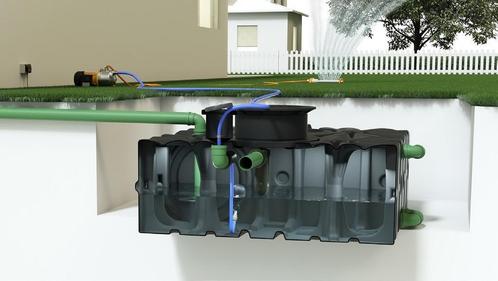 ACO regenwatertank 4000L 4460x1240x1250 Basic met externe, Doe-het-zelf en Verbouw, Buizen en Afvoer, Ophalen of Verzenden