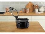 CrockPot Slow Cooker zwart 4,7L Klapdeksel new DNA, Verzenden, Zo goed als nieuw