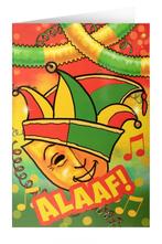 Wenskaart Masker Alaaf, Verzenden, Nieuw