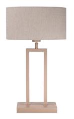 LED Tafellamp poot | Beige | Monza | 53cm | Excl. Lampenkap, Ophalen of Verzenden, Nieuw, 100 tot 150 cm
