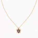 Halsketting - 14 karaat Roségoud - 0.22ct. tw. Diamant, Nieuw