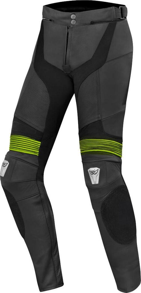 Berik Flexius Zwart Geel Leren Motorbroek, Motoren, Kleding | Motorkleding, Heren, Nieuw met kaartje, Broek | leer, Verzenden
